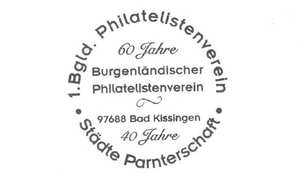 1.Burgenländischer Philatelistenverein Eisenstadt 60 Jahre