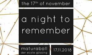 a night to remember 41. Maturaball der Ecole Güssing